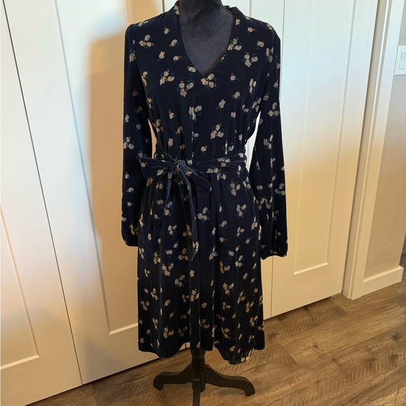 CAbi Navy Floral Long Sleeve Dress - Picture 1 of 5